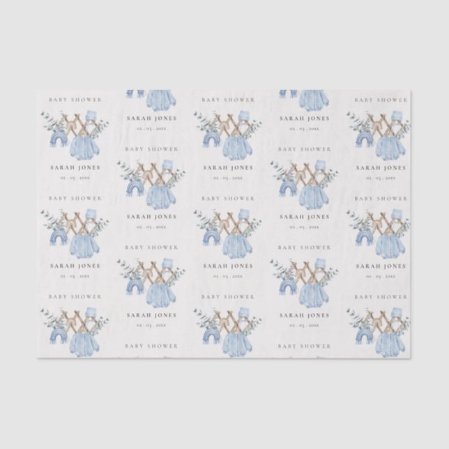 Papel De Seda Chá de fraldas Essencial De Roupas De Bebê Cute Ch (Frente )