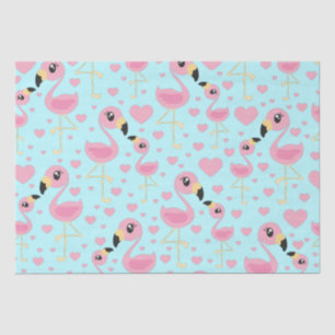 Papel De Seda Chá de fraldas Flamingo Rosa
