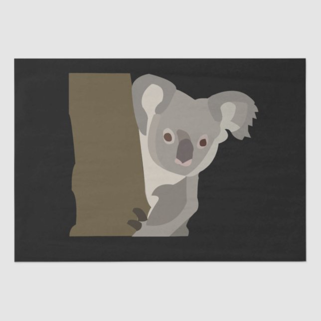 Papel De Seda Chá de fraldas Koala Bear Birthday (Frente )