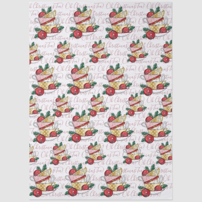 Papel De Seda Chá de Natal! (Frente )