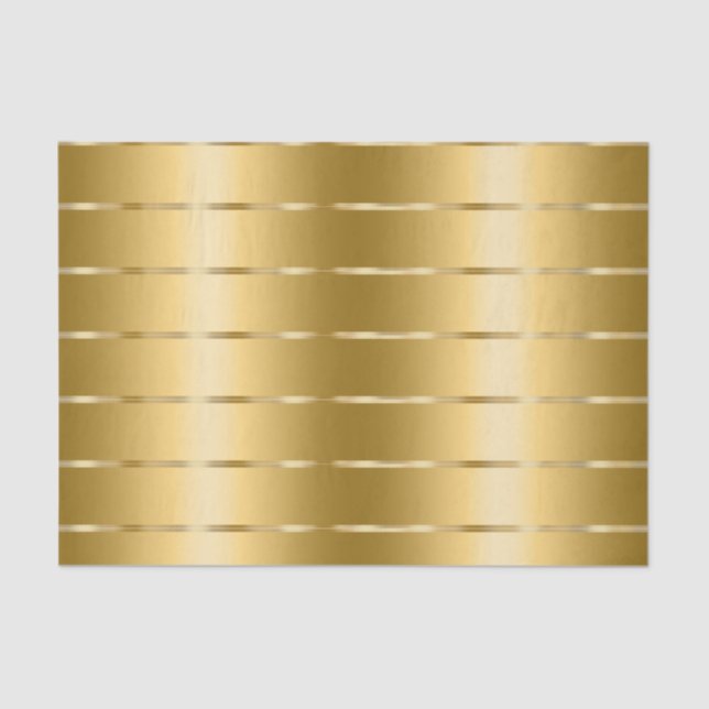 Papel De Seda Chá de Noiva Fita Dourada Glam (Frente )