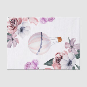 Papel De Seda Chá de panela Floral de Voo a Ar Quente