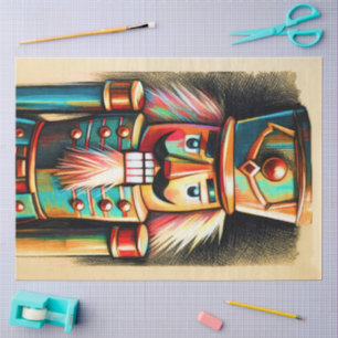 Papel De Seda Chalk Ilustrou o Noz-Cacker de Natal