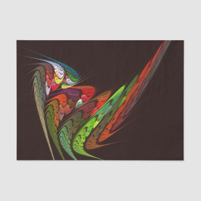 Papel De Seda Chameleon Abstrato Art (Frente )