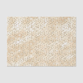 Papel De Seda Champagne Faux Glitter Cheetah Spots