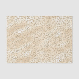 Papel De Seda Champagne Faux Glitter Leopard Print