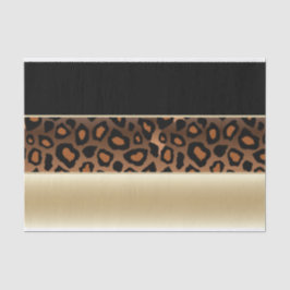 Papel De Seda Champagne, preto e impressão de Jaguar
