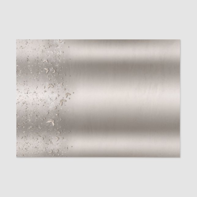 Papel De Seda Champagne Shimmer Flautter Butterfly Sweet 16 Part (Frente )