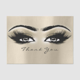 Papel De Seda Champaigne Sepia Bridal Glitter Olhos de Obrigado