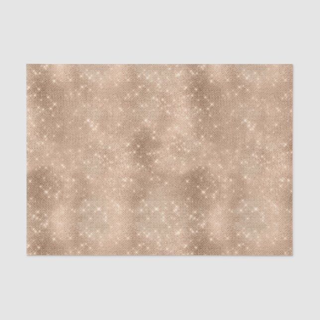 Papel De Seda Champanhe Dourado Glam Sparkle Glitz (Frente )