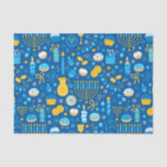 Papel De Seda Chanukah Celebrando o Azul Gelt<br><div class="desc">Papel de tecido Chanukah divertido para crianças ou doação de presente para adultos. Misture e combine com nossa outra coleção de presentes Chanukah.</div>