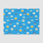 Papel De Seda Chanukah Jewish Star Cupcakes Azul<br><div class="desc">Papel de tecido Chanukah divertido para crianças ou doação de presente para adultos. Misture e combine com nossa outra coleção de presentes Chanukah.</div>