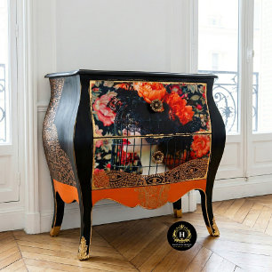 Papel De Seda Chapéu de gaiola de pássaro vintage decoupage flor