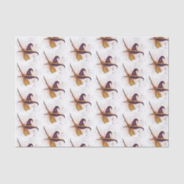 Papel De Seda Chapéu e vassoura de bruxa