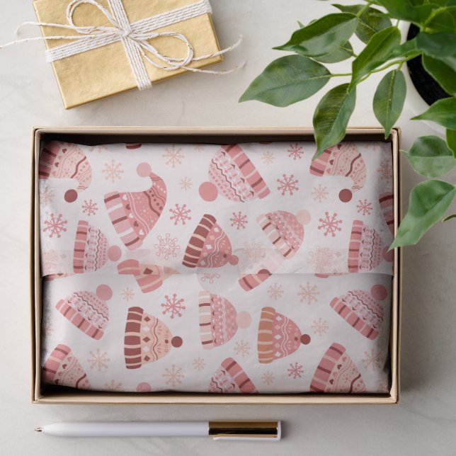 Papel De Seda Chapéus e Luvas de Inverno (Presente)