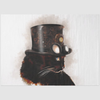Papel De Seda Chat Steampunk