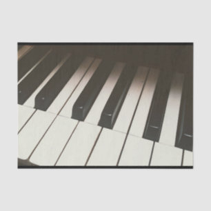 Papel De Seda Chaves do Piano - Na moda Black & White Photoião