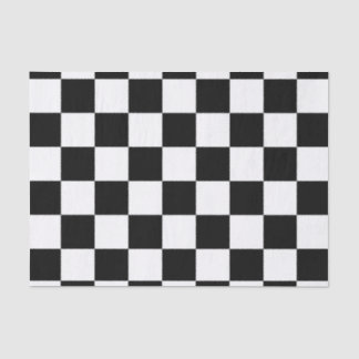 Papel De Seda Checker Sinalizador Xadrez 