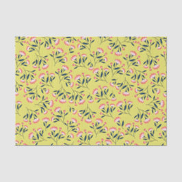 Papel De Seda  Cheerful Floral Pattern: Pink Flowers 