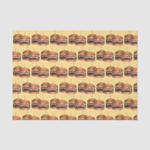 Papel De Seda Cheeseburger Burger Hamburger Sliders Bar Pub