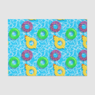 Papel De Seda Cheio de piscina das inundações