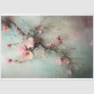 Papel De Seda Cherry Blossom Branch, Realismo Abstrato