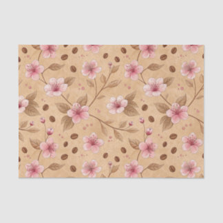 Papel De Seda Cherry Blossom Coffee Cozy Pattern (5)