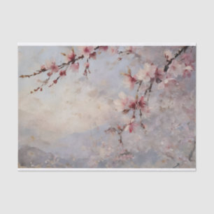 Papel De Seda Cherry Blossoms Watercolor Decoupage