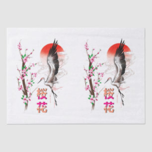 Papel De Seda Cherry Japan Pastel Sakura