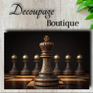 Papel De Seda Chess King Decoupage