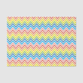Papel De Seda Chevron Colorido Bril