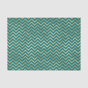 Papel De Seda Chevron de folha de ouro