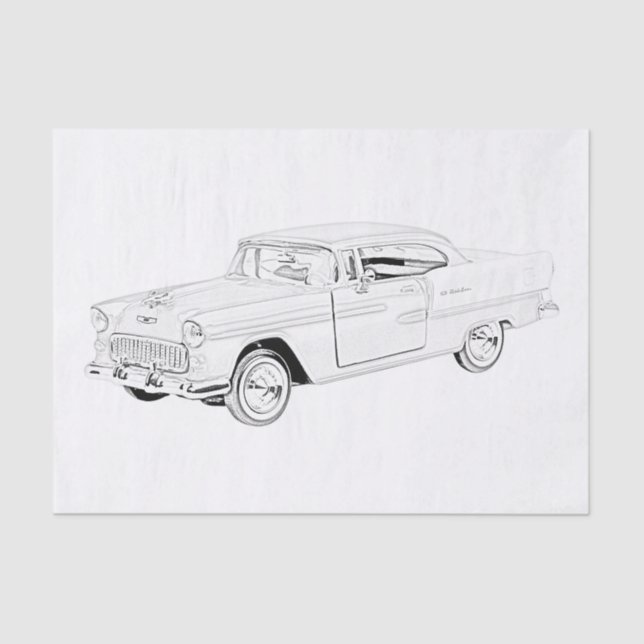 Papel De Seda Chevy Bel Air 1955 (Frente )