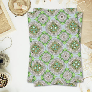 Papel De Seda Chic Bohemian Vintage Fashion teal emerald green