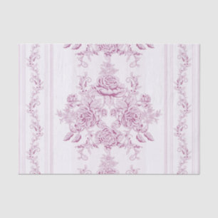 Papel De Seda Chic francês,rosa,toile,floral,padrão,vitoriano,