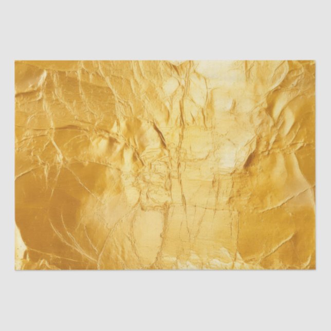 Papel De Seda Chic Glam Amarelo Dourado (Frente )