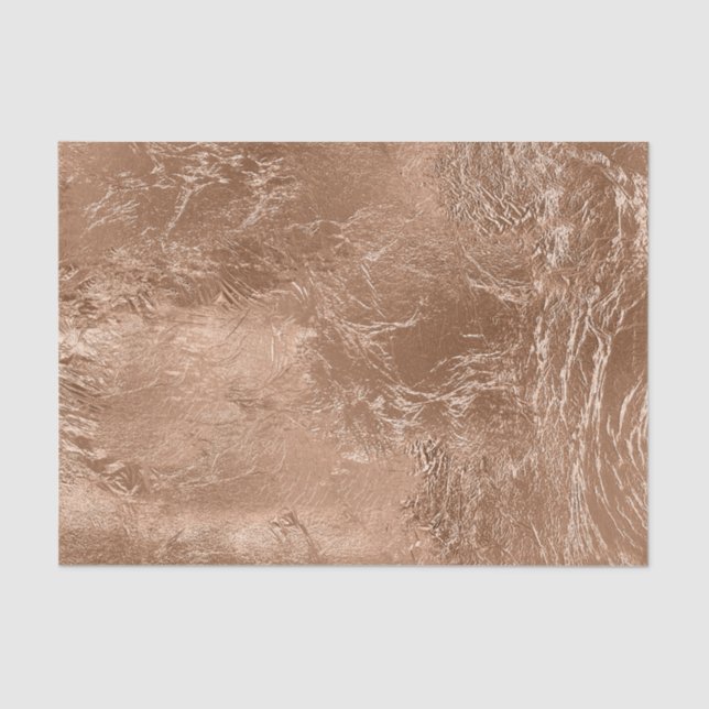 Papel De Seda Chic Ouro Rosa Glam  (Frente )