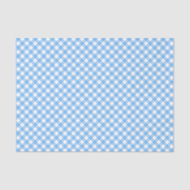 Papel De Seda Chic Pastel Baby Gingham (Frente )