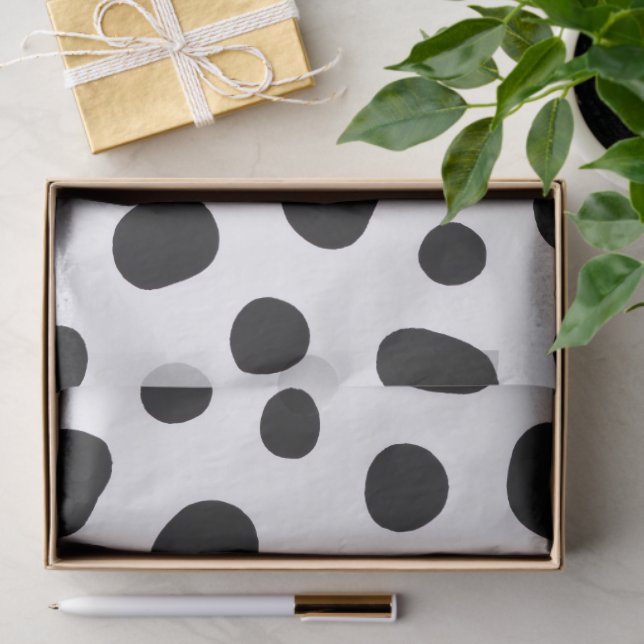 Papel De Seda Chic Playful Energy Dalmatian Spot Pattern (Presente)
