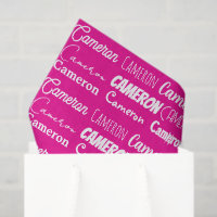 Chic Rosa Choque Aniversário Nome Personalizado Me