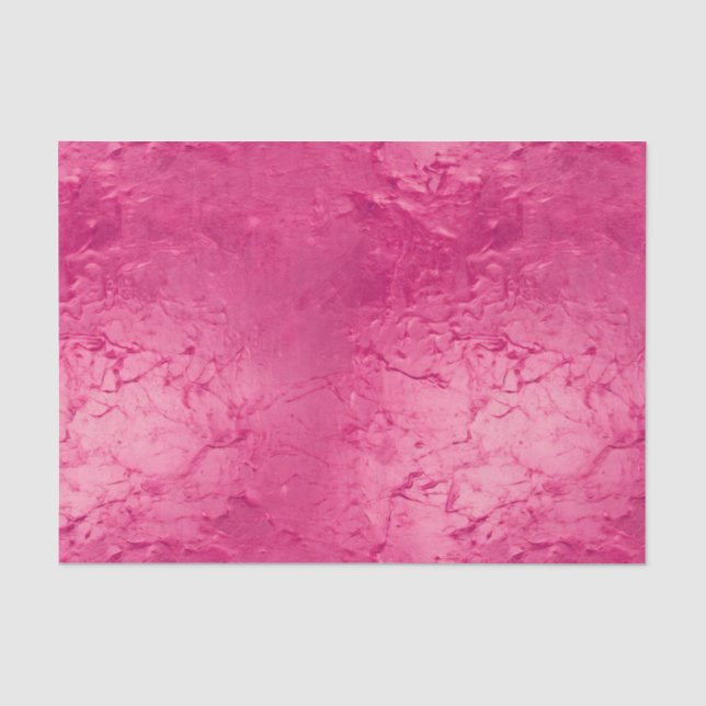 Papel De Seda Chic Rosa Glamour Feminino Aniversário (Frente )