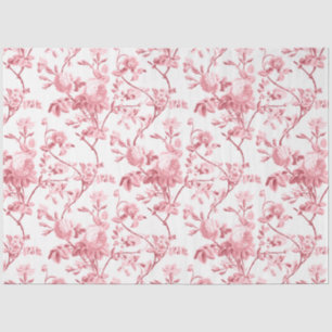 Papel De Seda Chic Vintage Rosa Rosa Rosa Elegante
