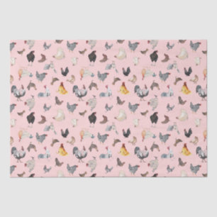 Papel De Seda Chicken Happy Standard Wraping Paper Sheets