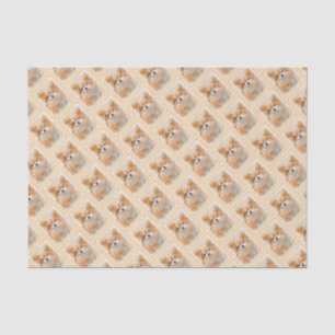 Papel De Seda Chihuahua Pintura De Cachorro De Cabelo Longo