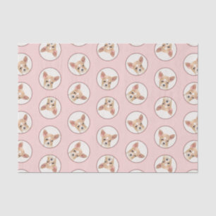 Papel De Seda Chihuahua Smooth Casaco pintando arte canina origi