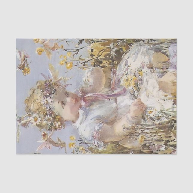 Papel De Seda "Child between the Fairies", por Beatrice Goldsmit (Frente )