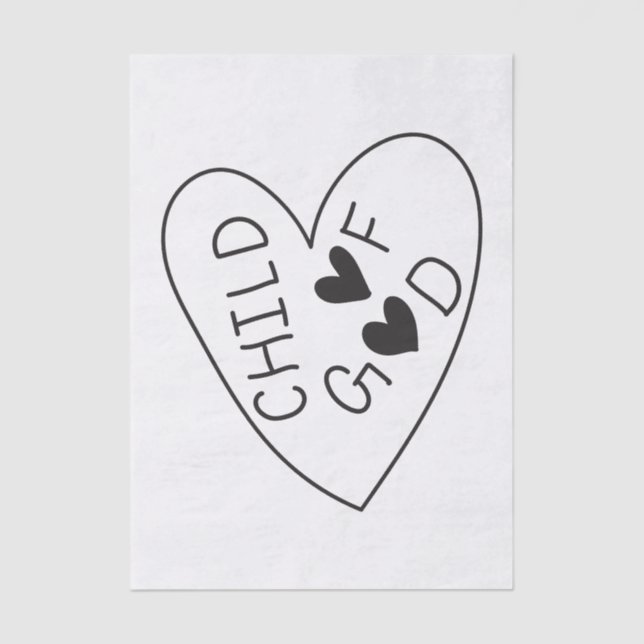 Papel De Seda Child of God (Frente )
