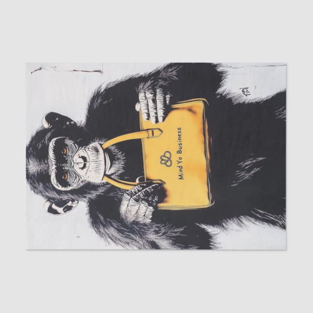 Papel De Seda Chimp Business10 (Frente )