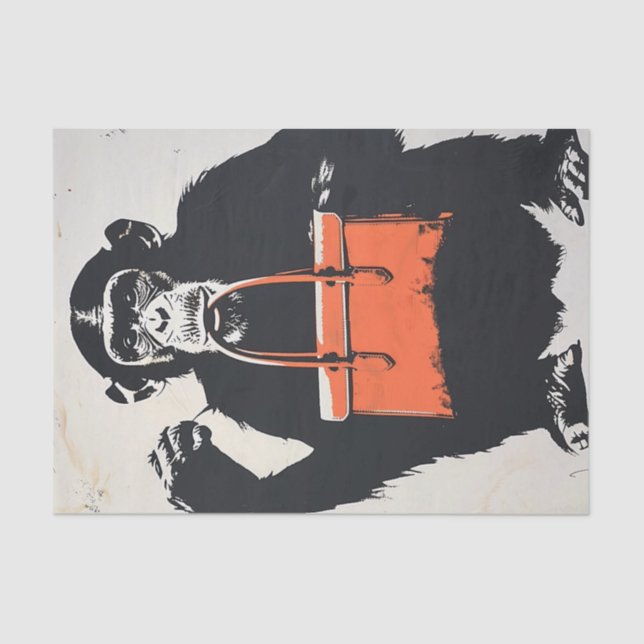 Papel De Seda Chimp Business6 (Frente )