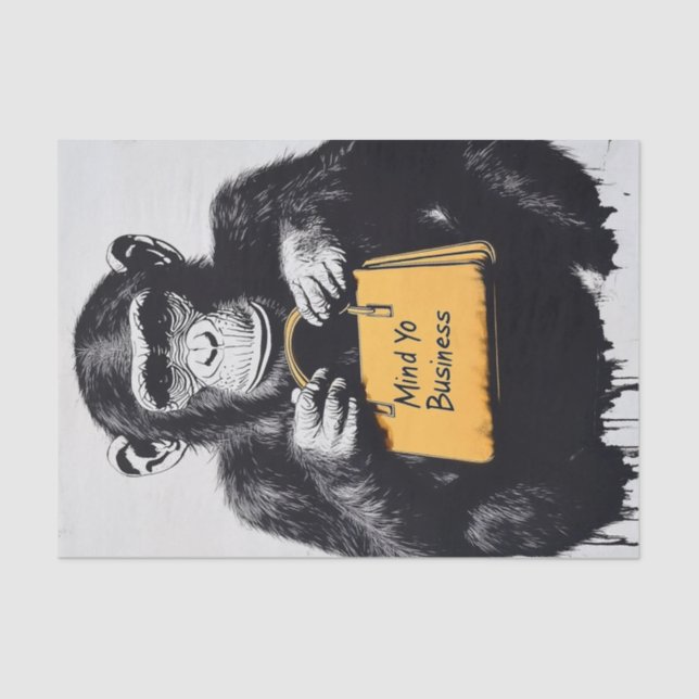 Papel De Seda Chimp Business9 (Frente )